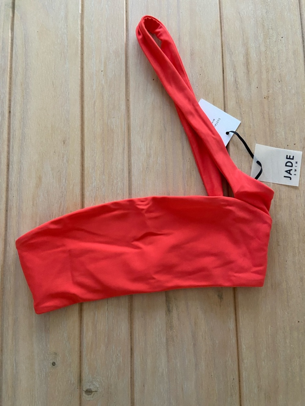 *authentic* Jade Swim One-Shoulder Halo Bikini Top